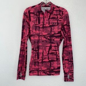 Under Armor ColdGear Workout Pullover SIZE S Pink